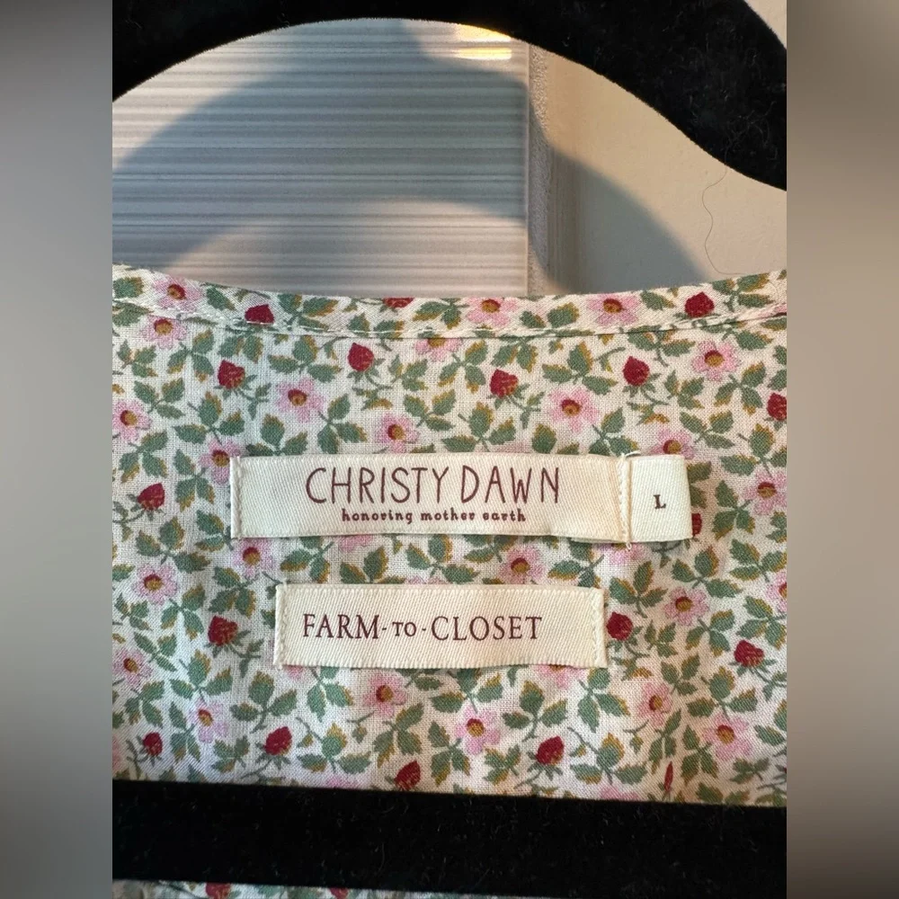 Christy Dawn the Dawn Dress in creme strawberry Large - Picture 3 of 13